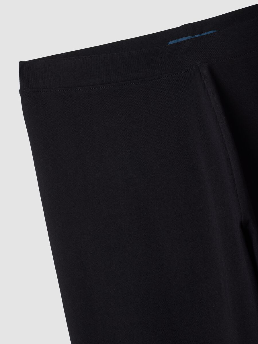 Black skinny-fit stretch cotton leggings_1