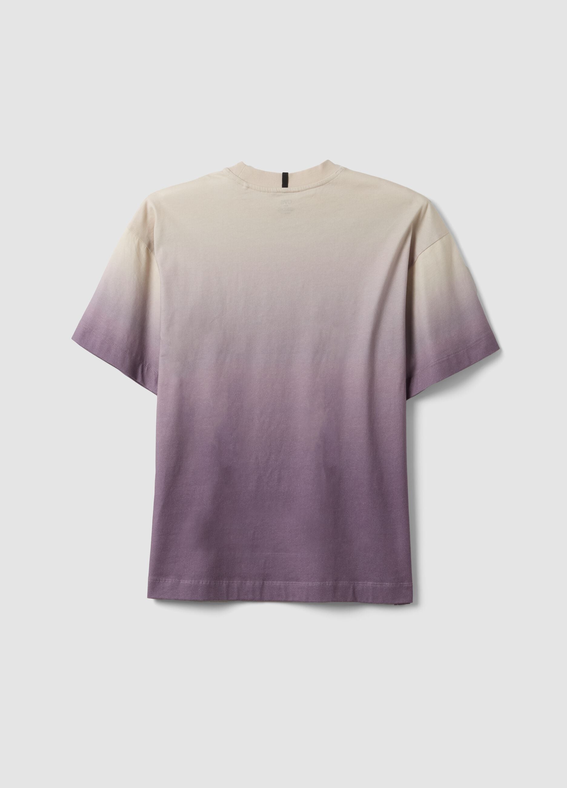 Pure cotton oversized d&eacute;grad&eacute; T-shirt for boys