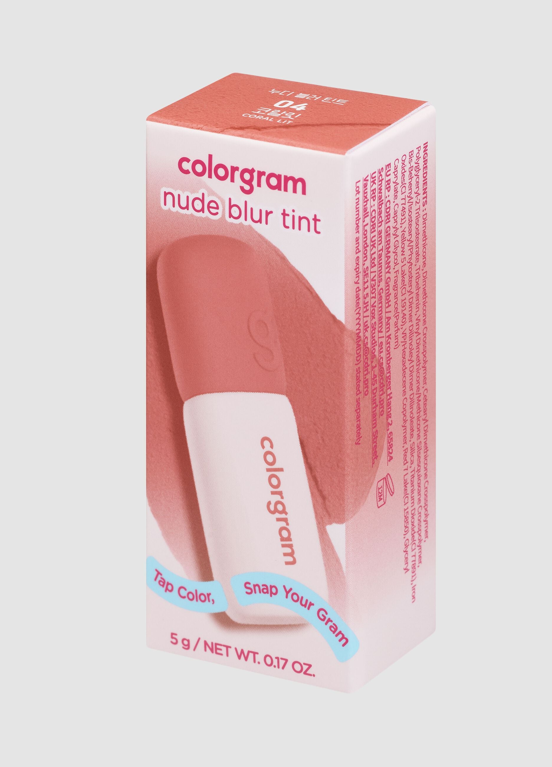 Nude Blur Tint 04 Coral Lit 3.5 g - Korean makeup