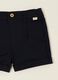 Baby Blue Stretch Cotton Shorts, Regular Fit_1