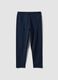 Blue stretch cotton skinny-fit leggings_4