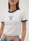 White stretch cotton T-shirt with Stitch print, regular fit_2