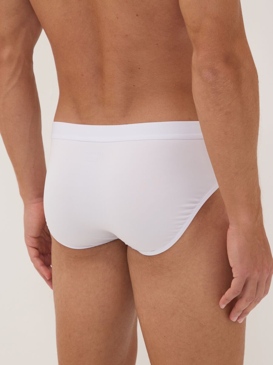Tripack di slip bianchi in microfibra elasticizzato_2