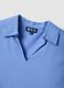 Sky-blue pure viscose shirt with classic collar_5