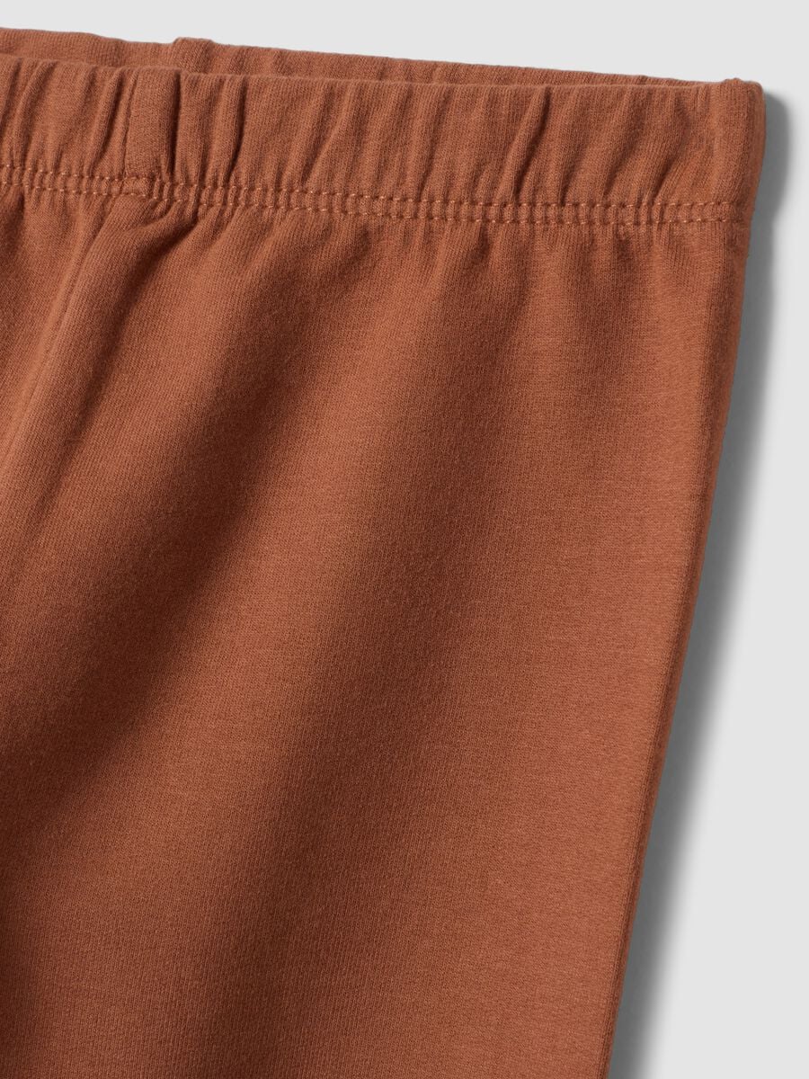 Brown organic stretch cotton leggings_2