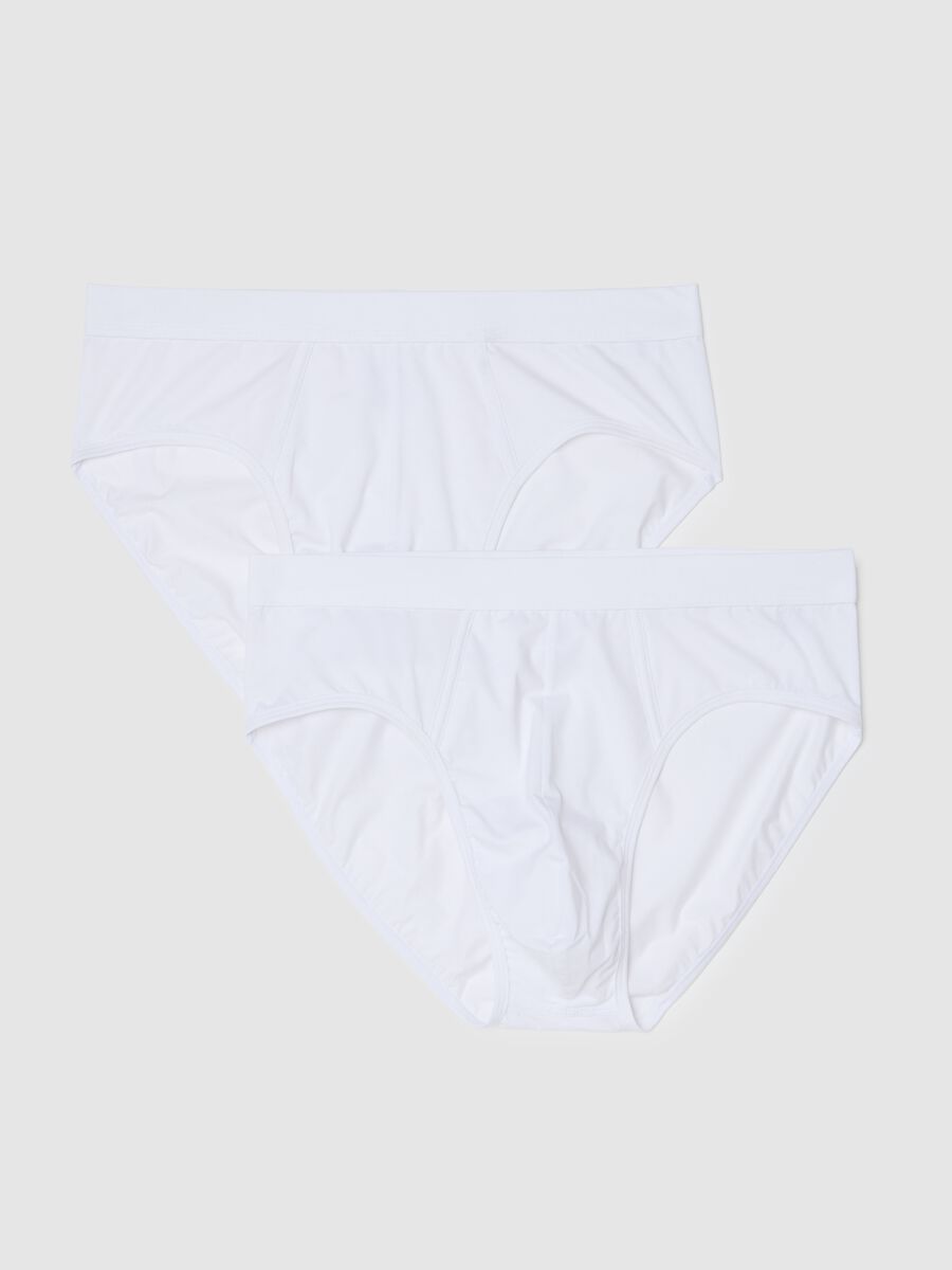 2-pack white briefs, regular fit, in mercerised cotton_4