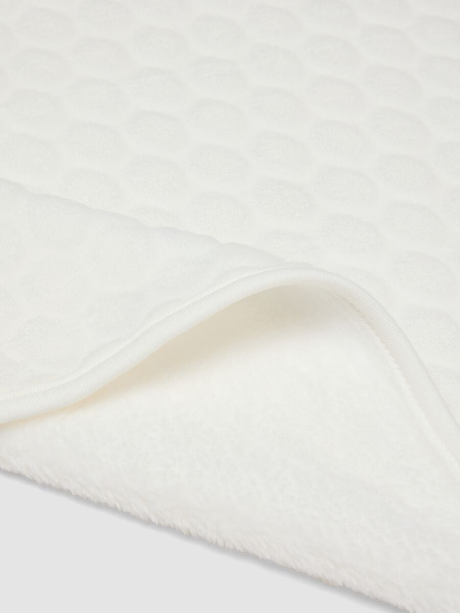 White organic cotton crib blanket for newborns_2