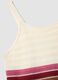 Fitted pure cotton multicolour striped knitted top_5