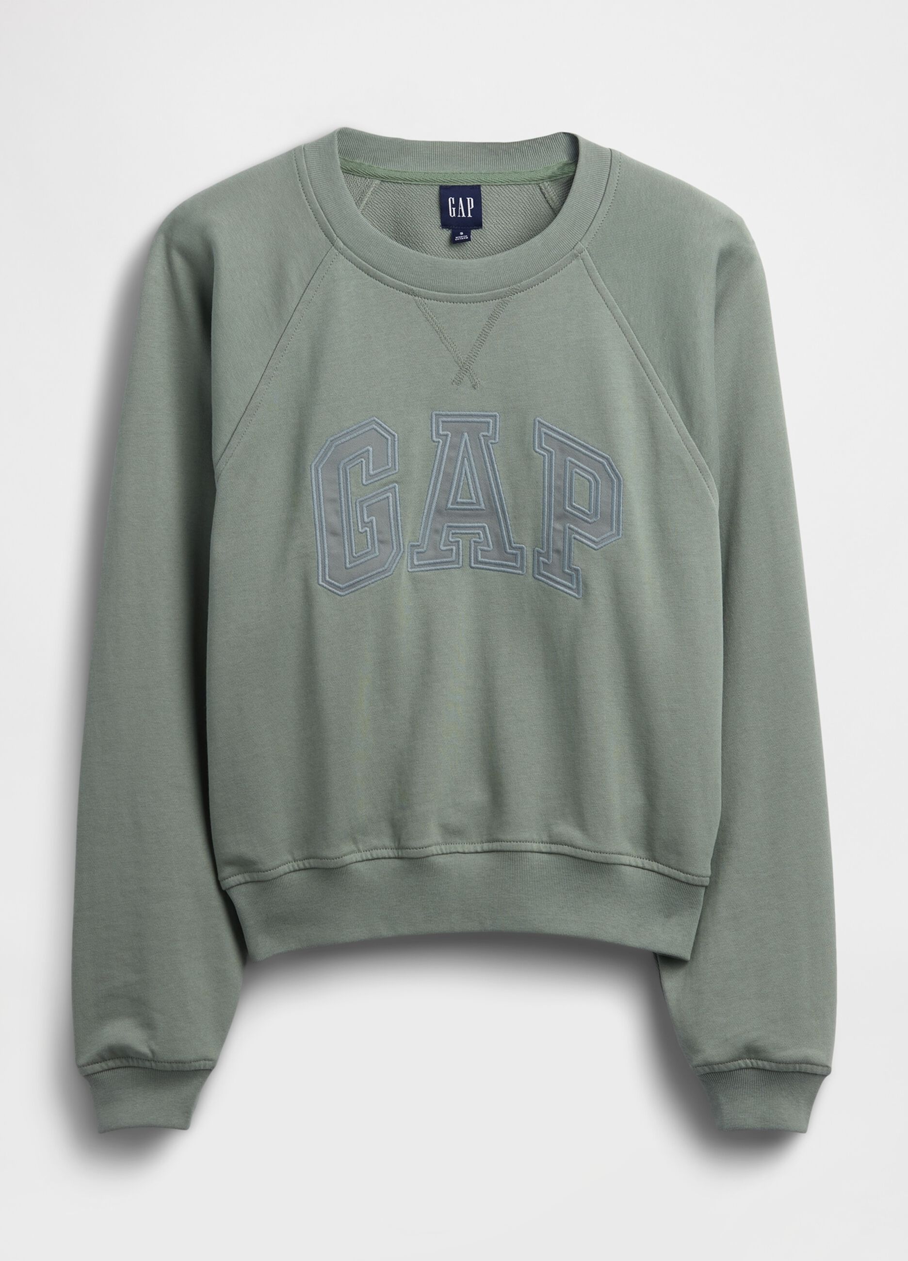 Cotton-blend crew-neck sweatshirt