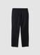 Black slim-fit chino trousers in lyocell and stretch cotton_4