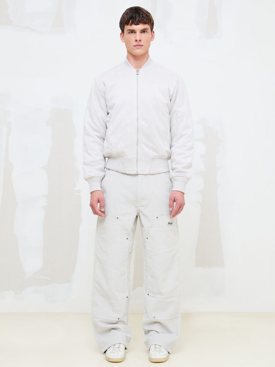 Corduroy Carpenter Trousers Light Beige_4