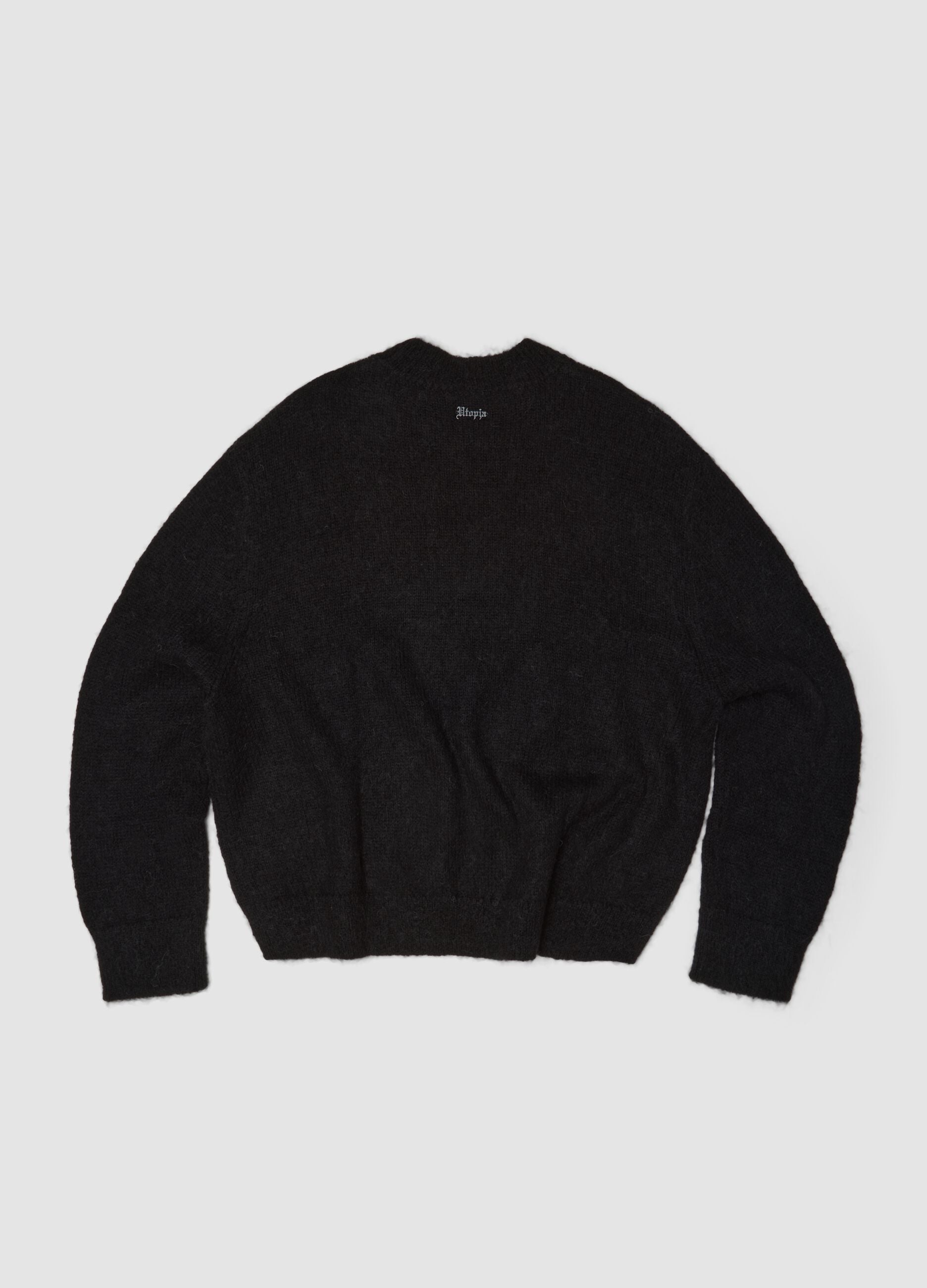 Black Mohair Crew Neck
