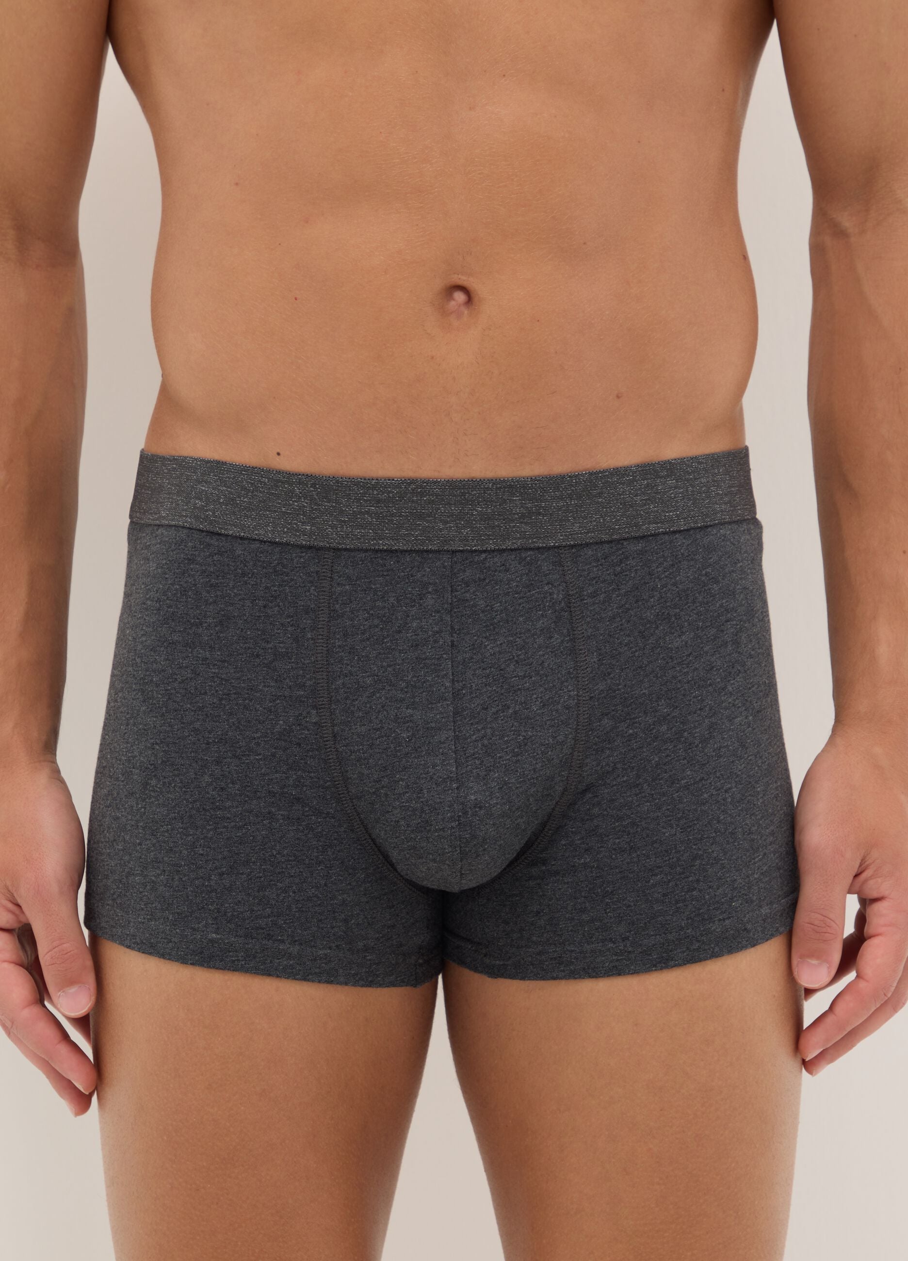 Multipack of regular fit multicoloured cotton stretch boxers