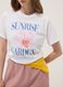 White pure cotton T-shirt with floral print, regular fit_3