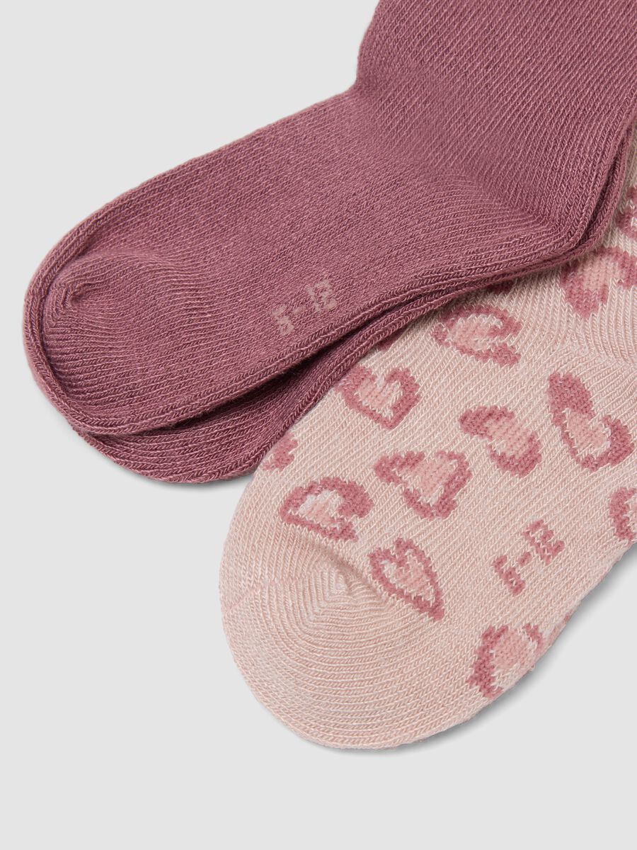 3-pack of pink knee-high socks in stretch fabric_2