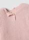 Pink knitted crew-neck jumper for baby girl_3
