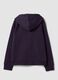 Purple cotton-blend hoodie, regular fit_1