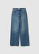 Blue denim boyfriend jeans in pure cotton_5