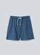 ALTAVIA COURT blue sports shorts in stretchy technical fabric for boys_3