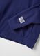 Blue cotton blend jacket regular fit with buttons and Everlast logo_5