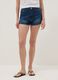 Blue shorts in pure cotton_1