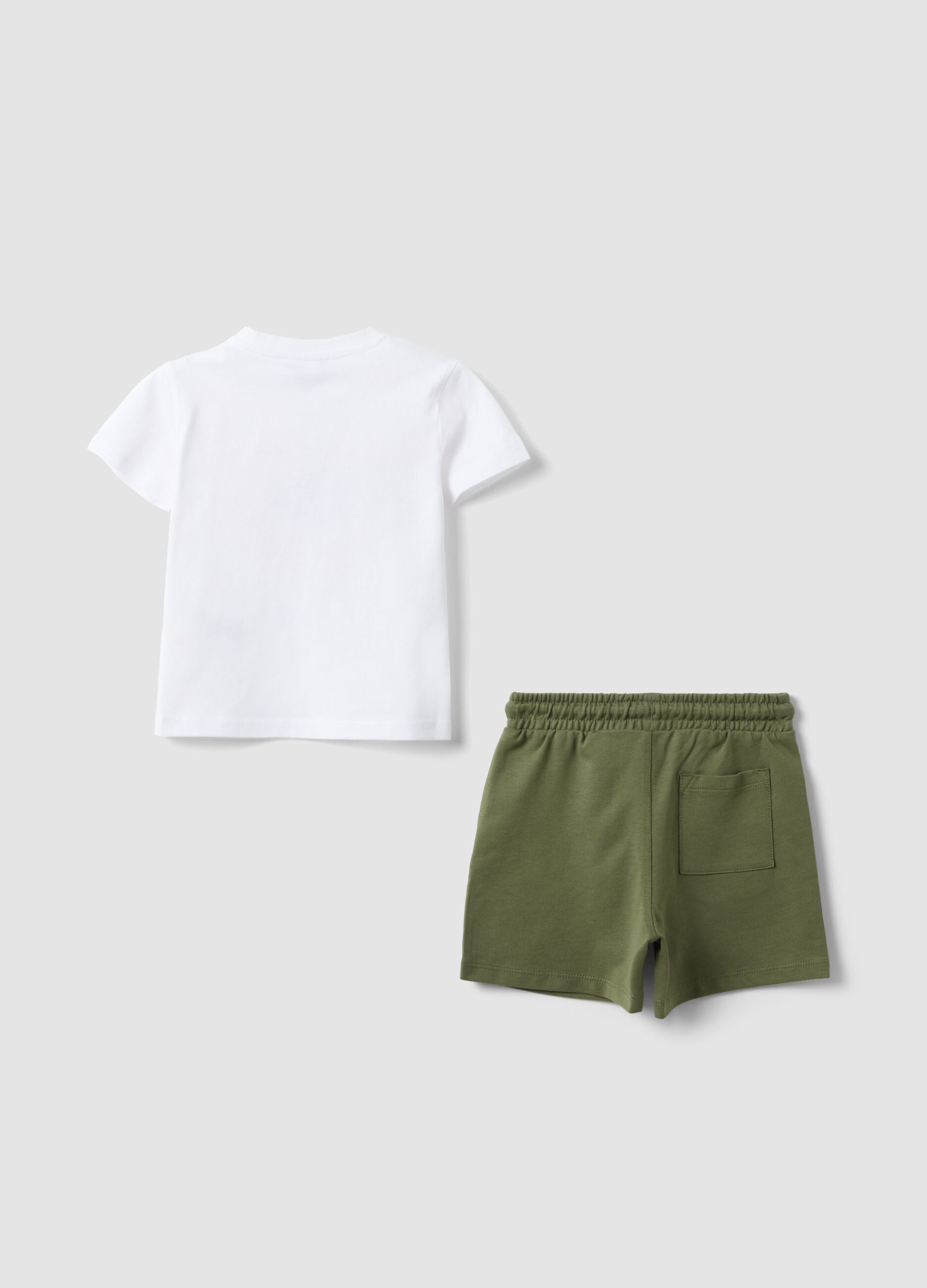 Multicolour pure cotton set for boys regular fit with tiger