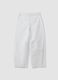 Girls&rsquo; white baggy pure cotton trousers_4