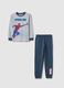 Children's regular fit multicolour pure cotton pyjamas with print_0