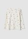 White organic stretch cotton crew-neck T-shirt_0