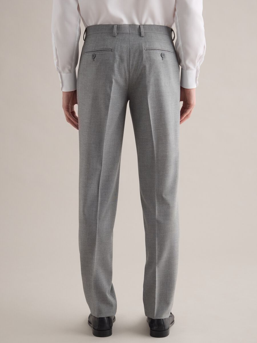 Grey Slim Fit Trousers_2