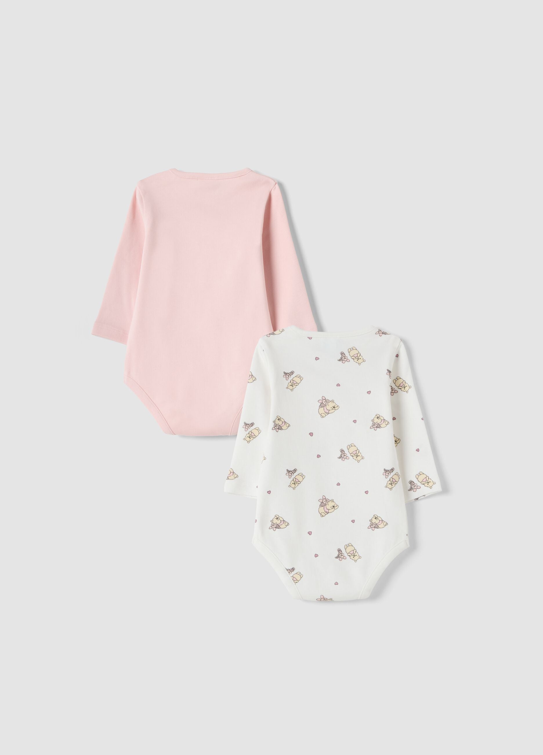 2-pack organic cotton bodysuits with Winnie the Pooh print