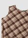 Brown checked pure viscose midi dress, regular fit_5