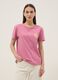 Pink pure cotton relaxed-fit T-shirt with sun print_2