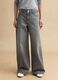 Grey Wide Leg Pure Cotton Jeans_1
