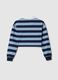 Girls' multicolour striped pure cotton polo, regular fit_4