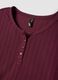 Red ribbed stretch viscose pyjama top_5