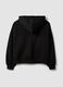 Black cotton-blend hooded sweatshirt with logo_2