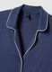 Pure blue viscose nightdress with buttons_5