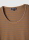 Regular Fit Multicolour Striped Stretch Cotton T-Shirt_5