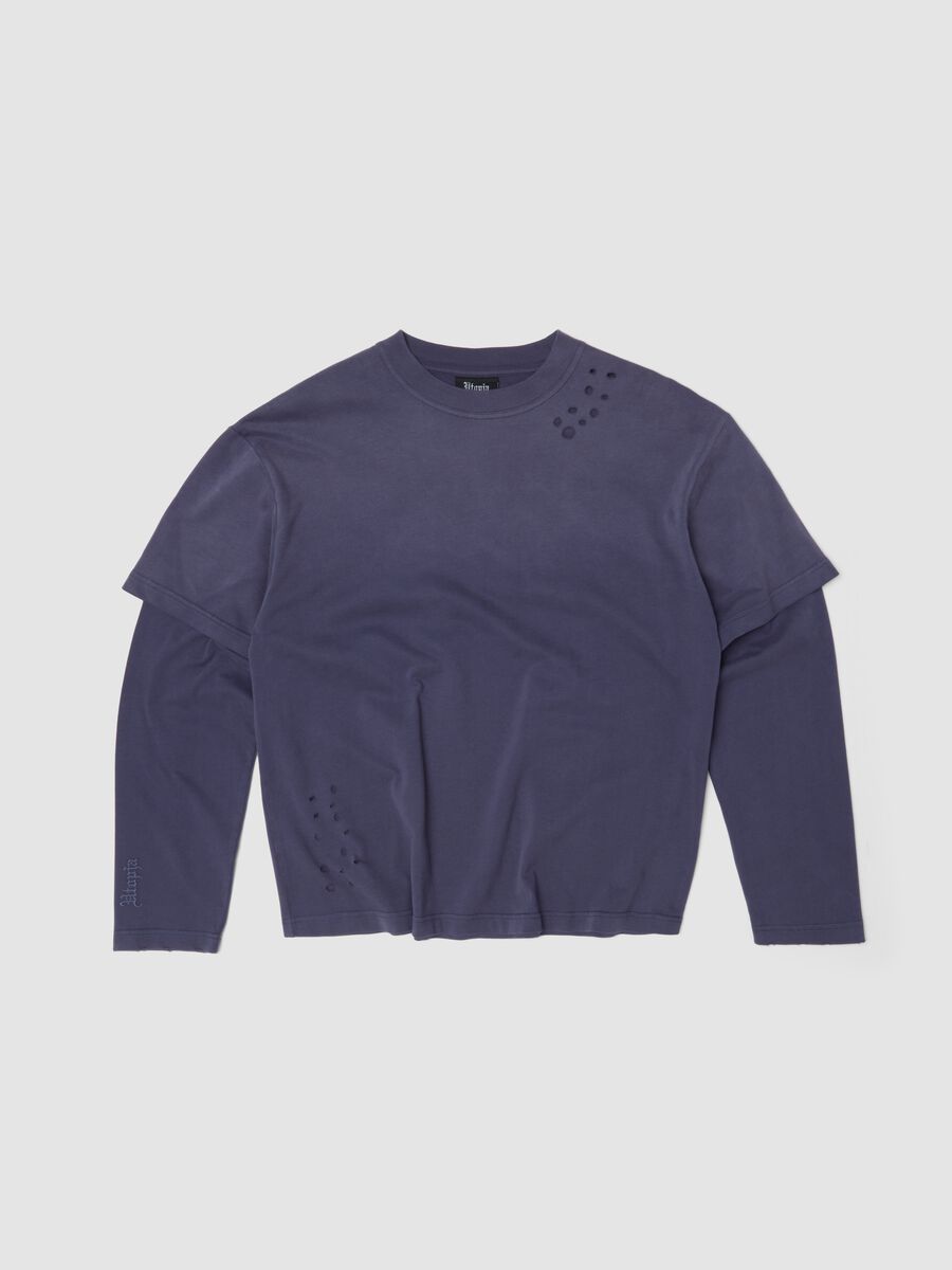 Double Long Sleeve Sunfaded Twilight_0