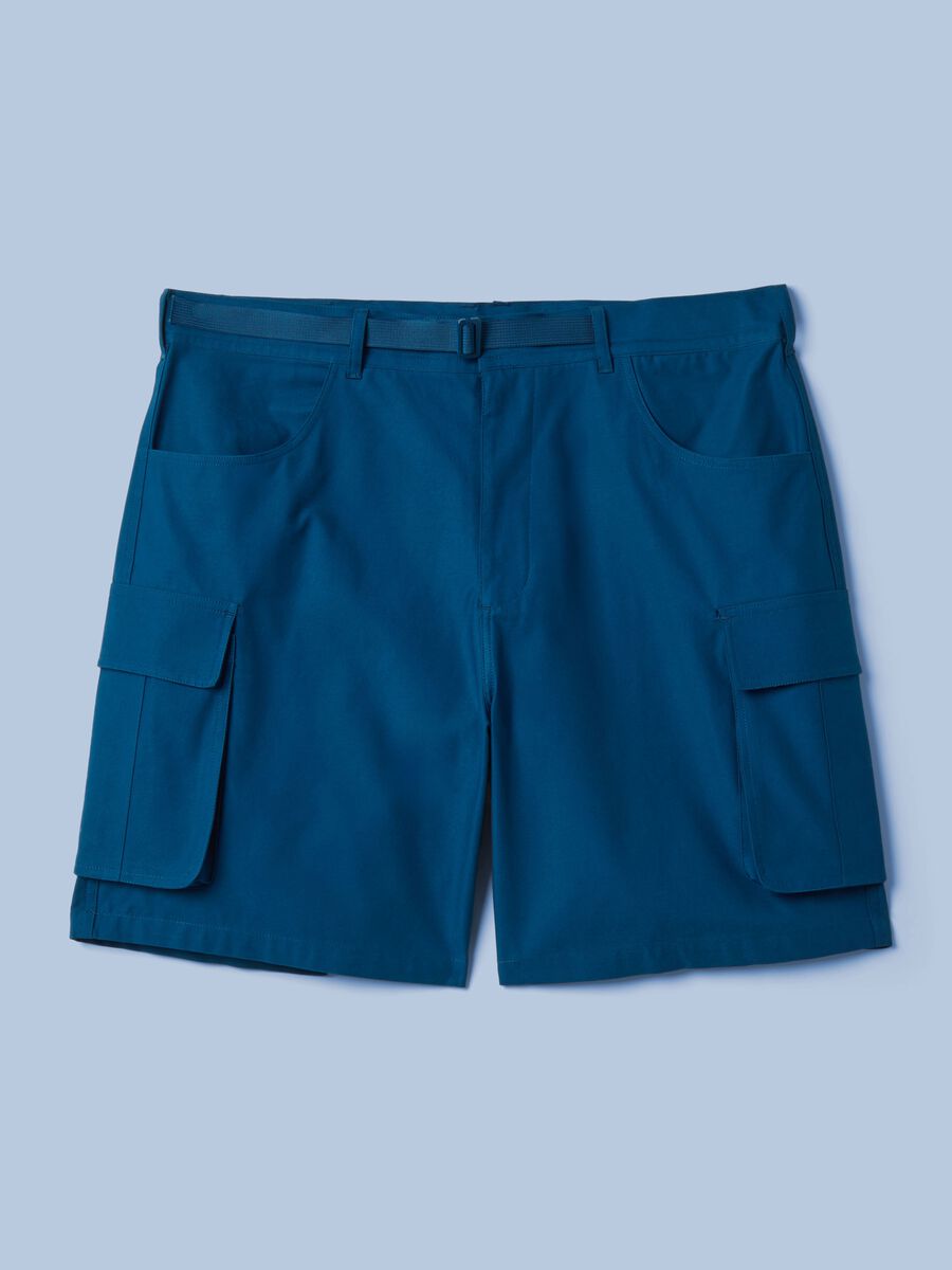 Bermuda cargo blu in puro cotone ALTAVIA SAILING_4
