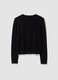 Black long-sleeved viscose-blend top_5
