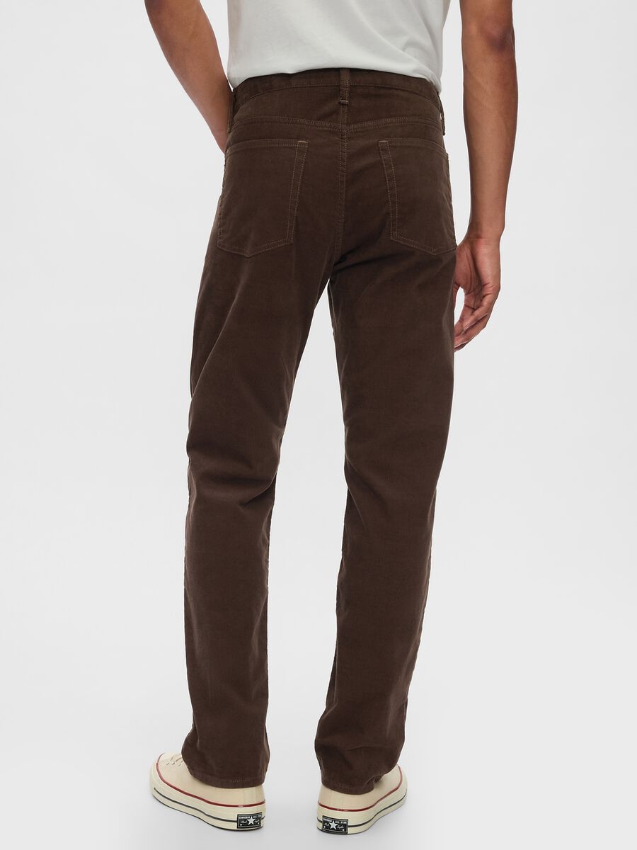 Straight-fit trousers in stretch corduroy_2