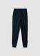 Blue organic cotton pyjama bottoms with drawstring_4