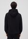 Black cotton-blend zip-up hoodie_3