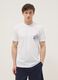 White pure cotton T-shirt with chest print, regular fit_1