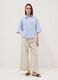 Beige pure linen regular-fit trousers_0