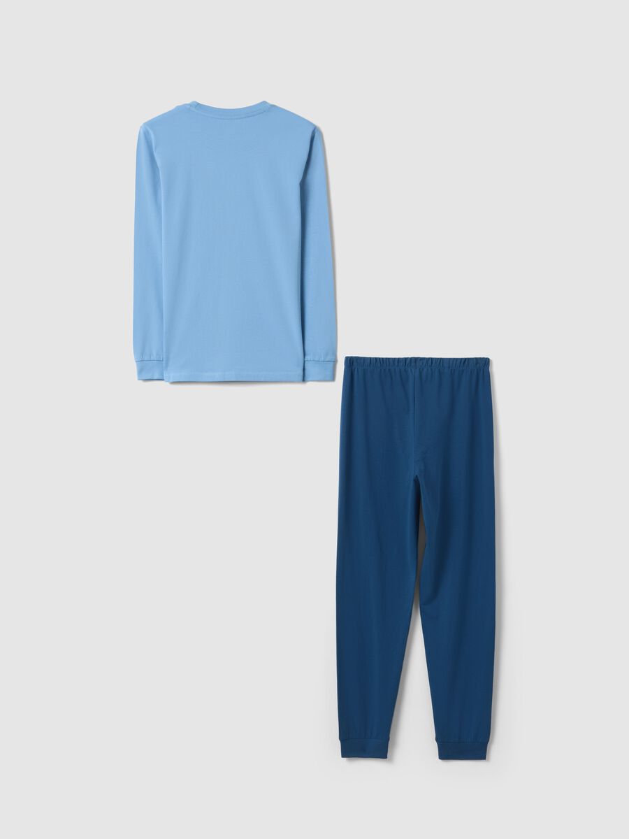 Multicolour pure cotton pyjamas for boys, regular fit with print_1