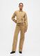 Beige Stretch Denim Trousers_0