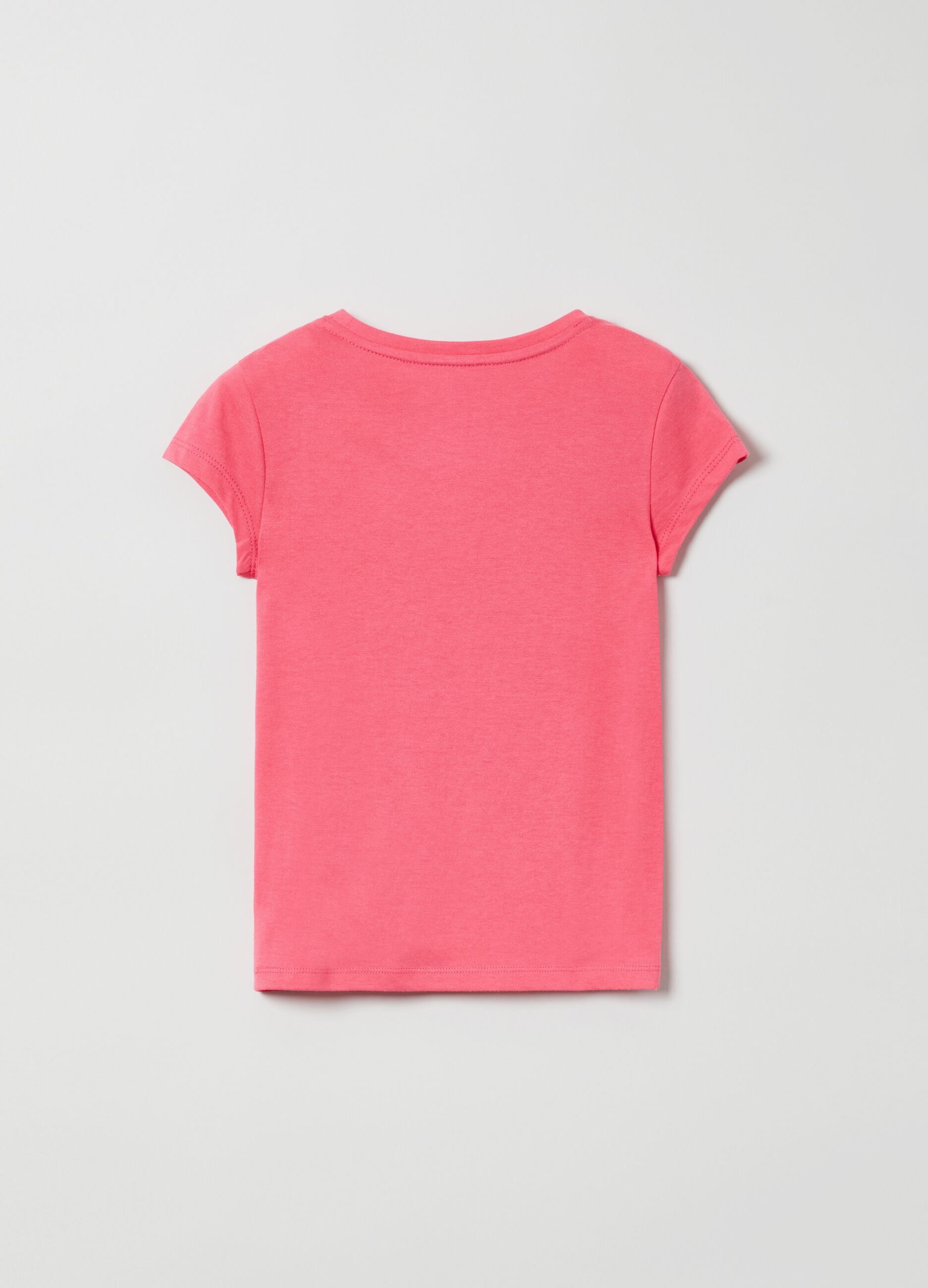 Cotton T-shirt with logo print
